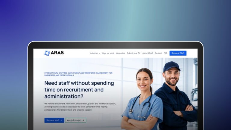 ARAS B.V. — International Staffing Website
